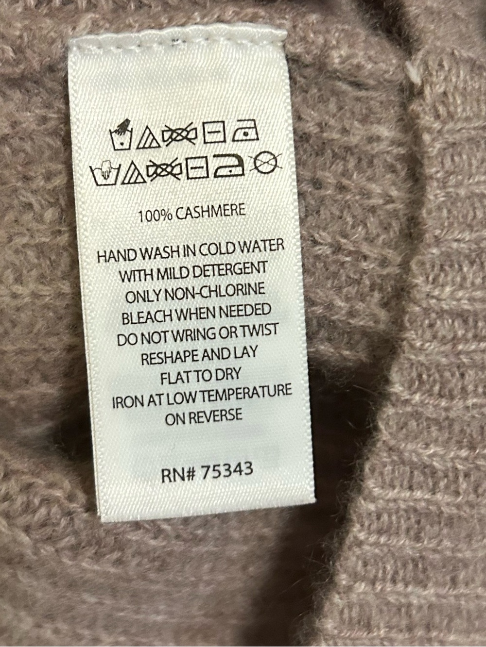 Joie 100% Cashmere Cardigan Sweater Ribbed Knit Champagne Beige Rosy Sand - Picture 3 of 4